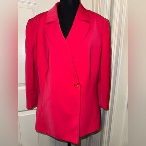 Le Suit Vibrant Pink Blazer